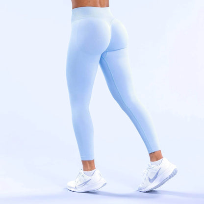 DFYNE High Stretch Leggings - Seamless Low Ribbed Band for Fitness - Buy Center US