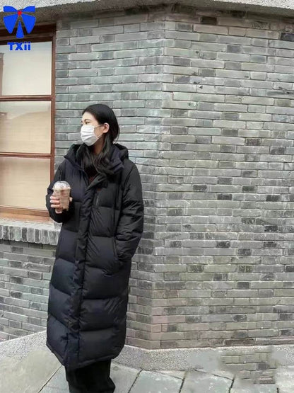 Women's Classic 1996 Down Jacket - Warm, Thick, Solid Color Winter Coat - Buy Center US