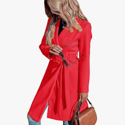 RVHSW Women's Wool Blend Coat - Double Breasted High Street Style - Buy Center US