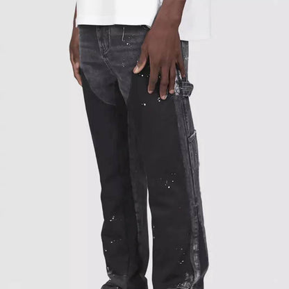 Vintage Ankle Length Washed Jeans for Men - Casual Streetwear Style - Buy Center US
