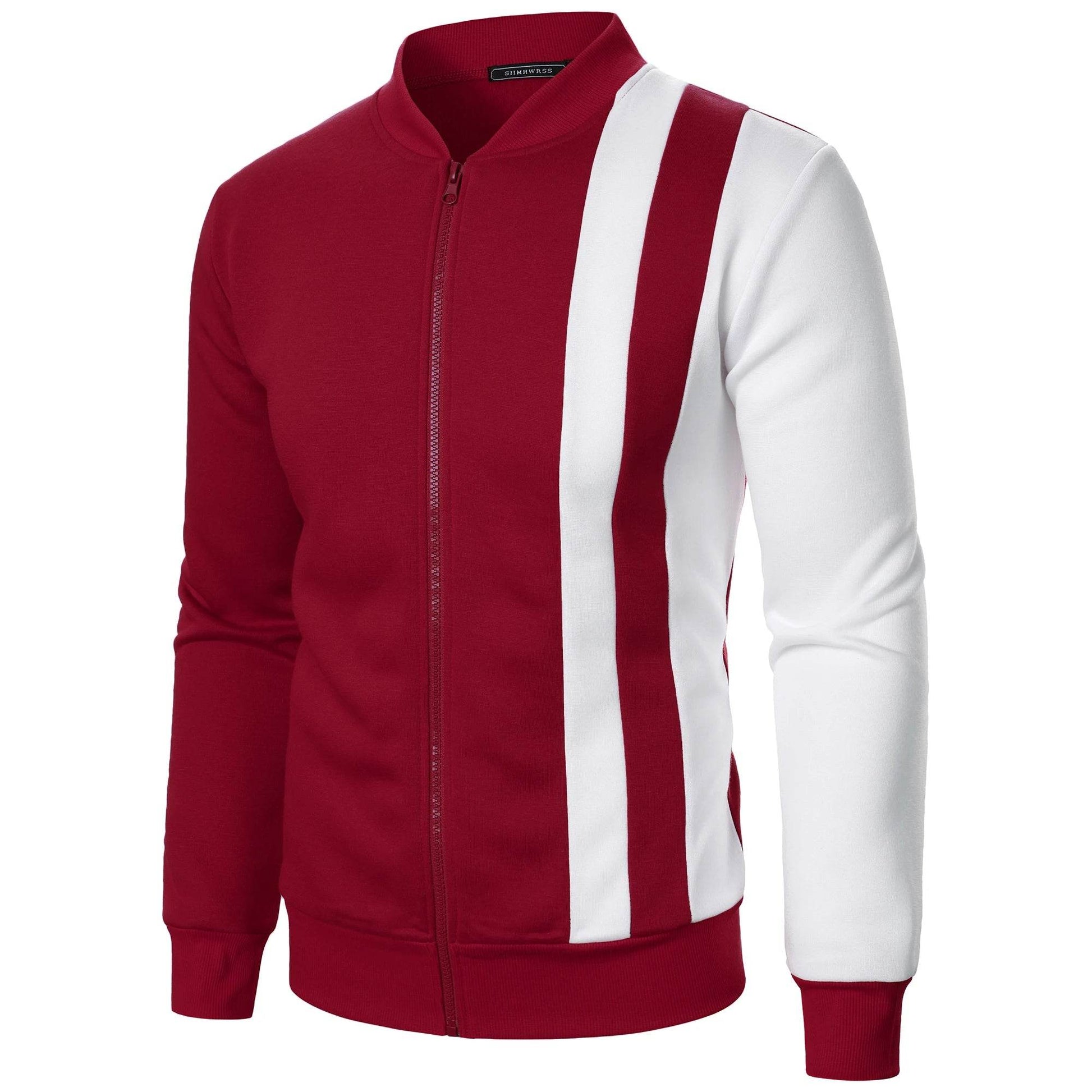 Casual Long Sleeve Zipper Gym Blazer - Men's Spring & Fall Jacket - Buy Center US