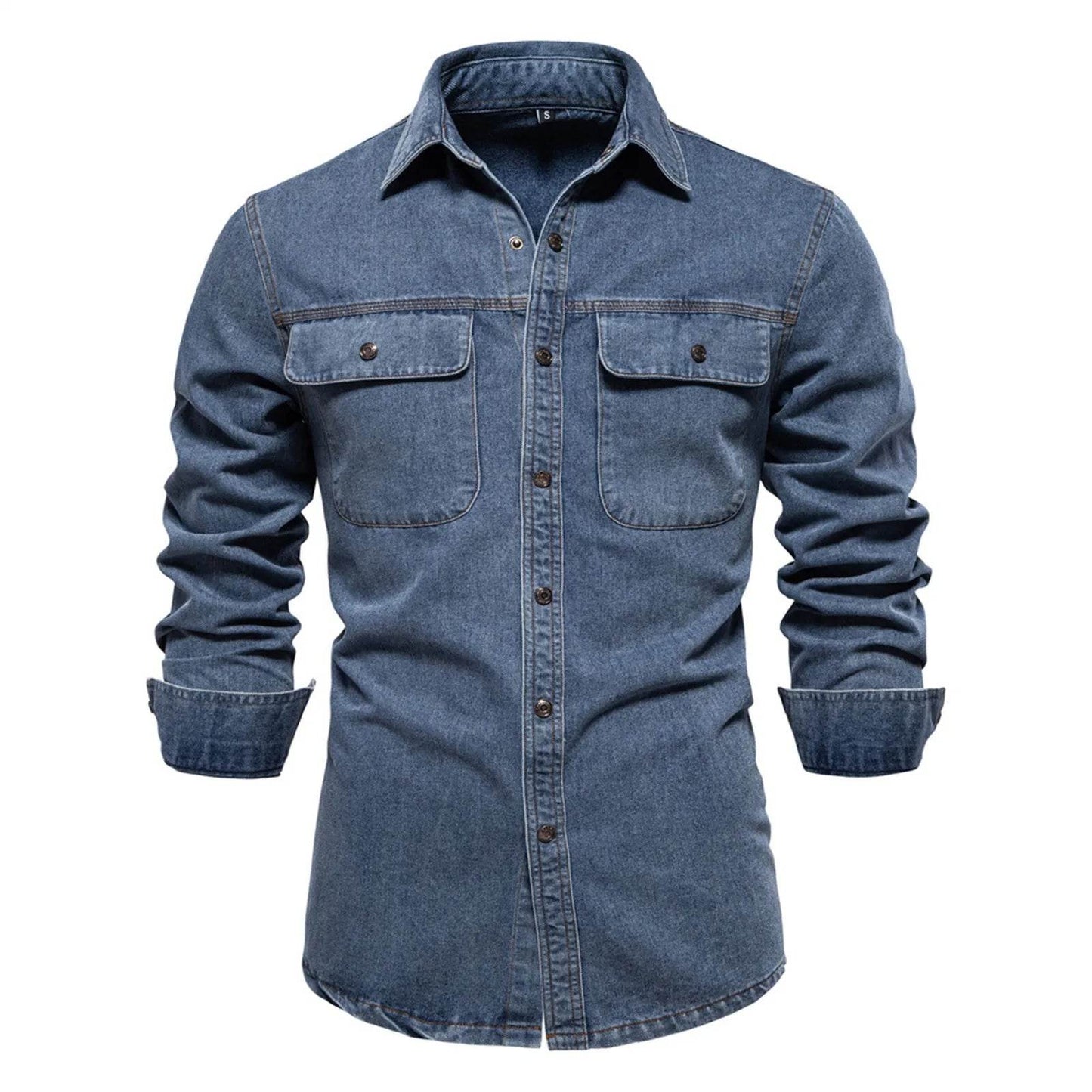 MUQGEW Men's Denim Jacket - Casual Loose Fit Retro Spring Outerwear - Buy Center US