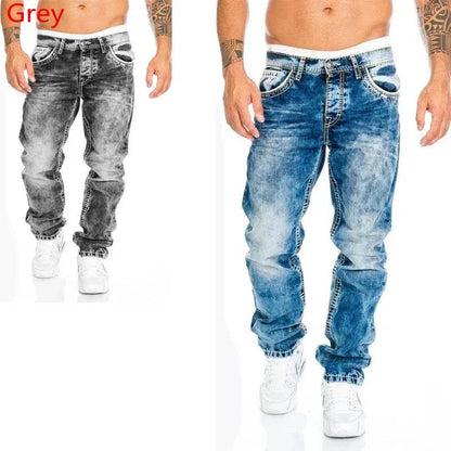 Men's Stretchy Ripped Skinny Jeans - High Quality Slim Fit Denim - Buy Center US