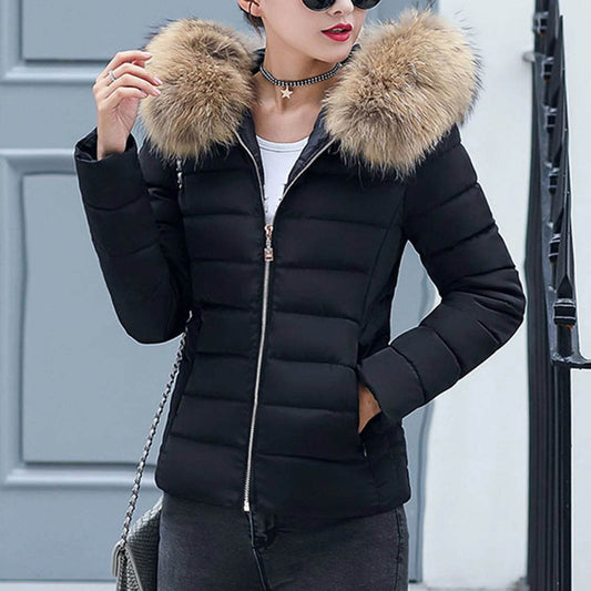 Women's Slim Fit Hooded Jacket – Casual Autumn Winter Parka - Buy Center US
