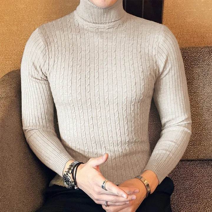 FURCW Autumn Winter Turtleneck Pullover - Slim Fit Men's Sweater - Buy Center US