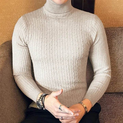 FURCW Autumn Winter Turtleneck Pullover - Slim Fit Men's Sweater - Buy Center US