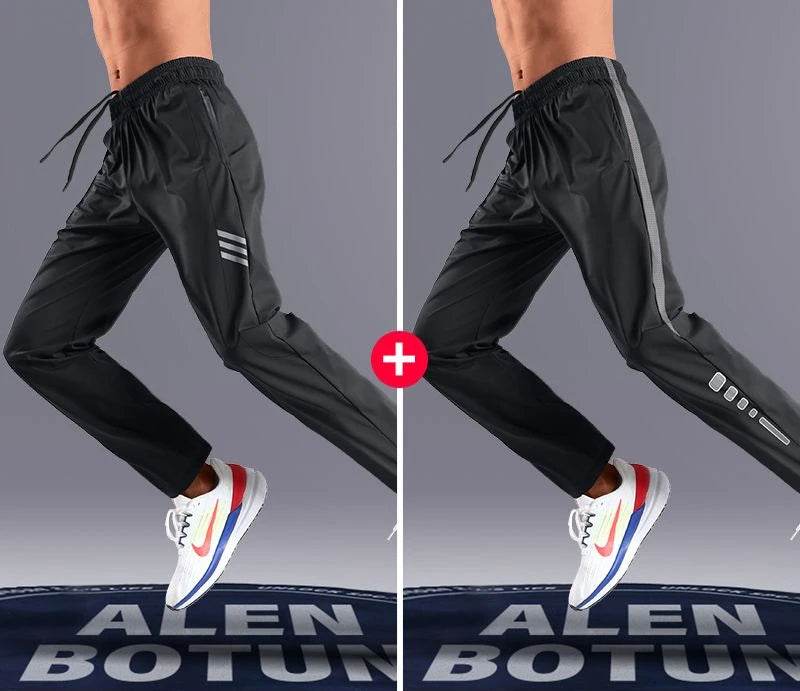 Men's Lightweight Athletic Sweatpants - Quick-Dry, Breathable Nylon Trousers - Buy Center US