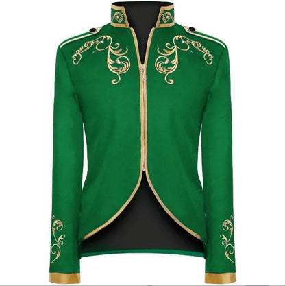 Qj Cinga British Style Embroidered Flower Suit - Wedding Party Blazer - Buy Center US