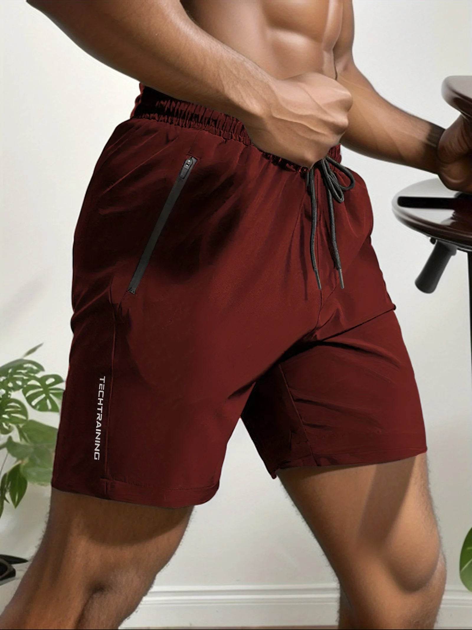 Men's Quick Drying Sports Shorts - Breathable Drawstring Waist for Summer - Buy Center US