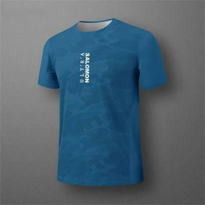 Men's Breathable Gradient Printed T-Shirt - Casual Short Sleeve for Summer - Buy Center US