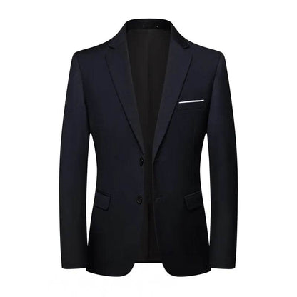 Men's Slim Fit Business Suit - Korean Style Single Breasted Blazer - Buy Center US