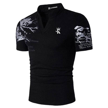 Dingshite Men's Casual Golf Polo Shirt - Short Sleeve, Solid Color Design - Buy Center US