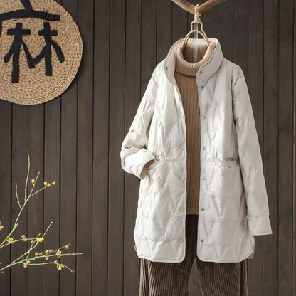 2024 Autumn Winter Women’s Ultralight White Duck Down Jacket - Buy Center US