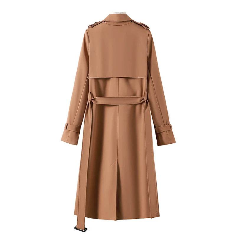 YIHERMIC Women's Double Breasted Trench Coat - Fashionable Winter Style - Buy Center US