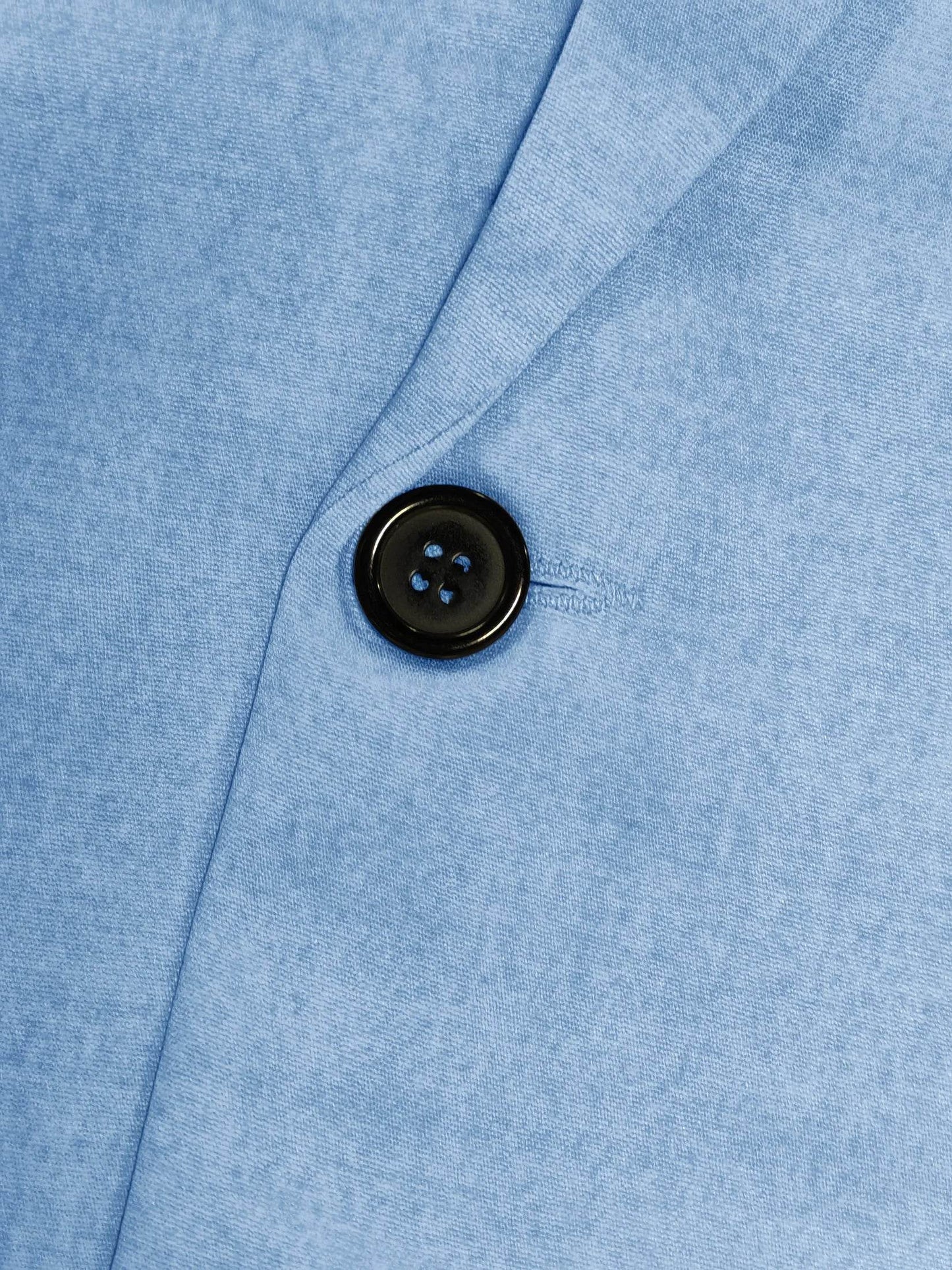Men's Slim Fit Two-Button Blue Suit Jacket - Stylish Casual Blazer - Buy Center US