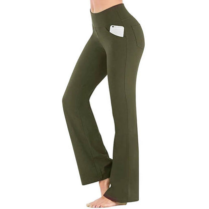Allukasa High Waist Palazzo Pants - Elegant Slim Fit Trousers for Women - Buy Center US