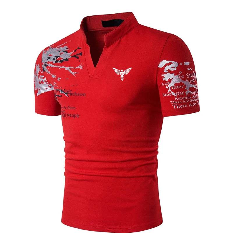 DINGSHITE Men's Casual Polo Shirt - Short Sleeve Comfortable Fit - Buy Center US
