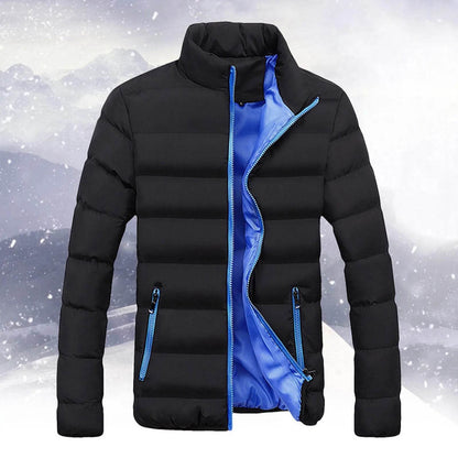 ISHOWTIENDA Men's Zipper Bubble Coat - Lightweight Windproof Puffer Jacket - Buy Center US