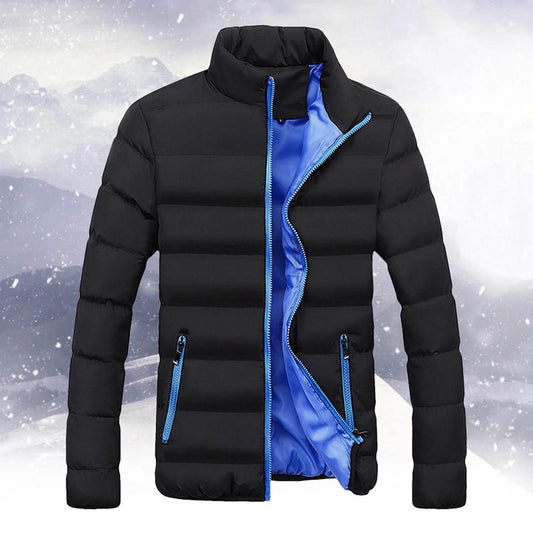ISHOWTIENDA Men's Zipper Bubble Coat - Lightweight Windproof Puffer Jacket - Buy Center US