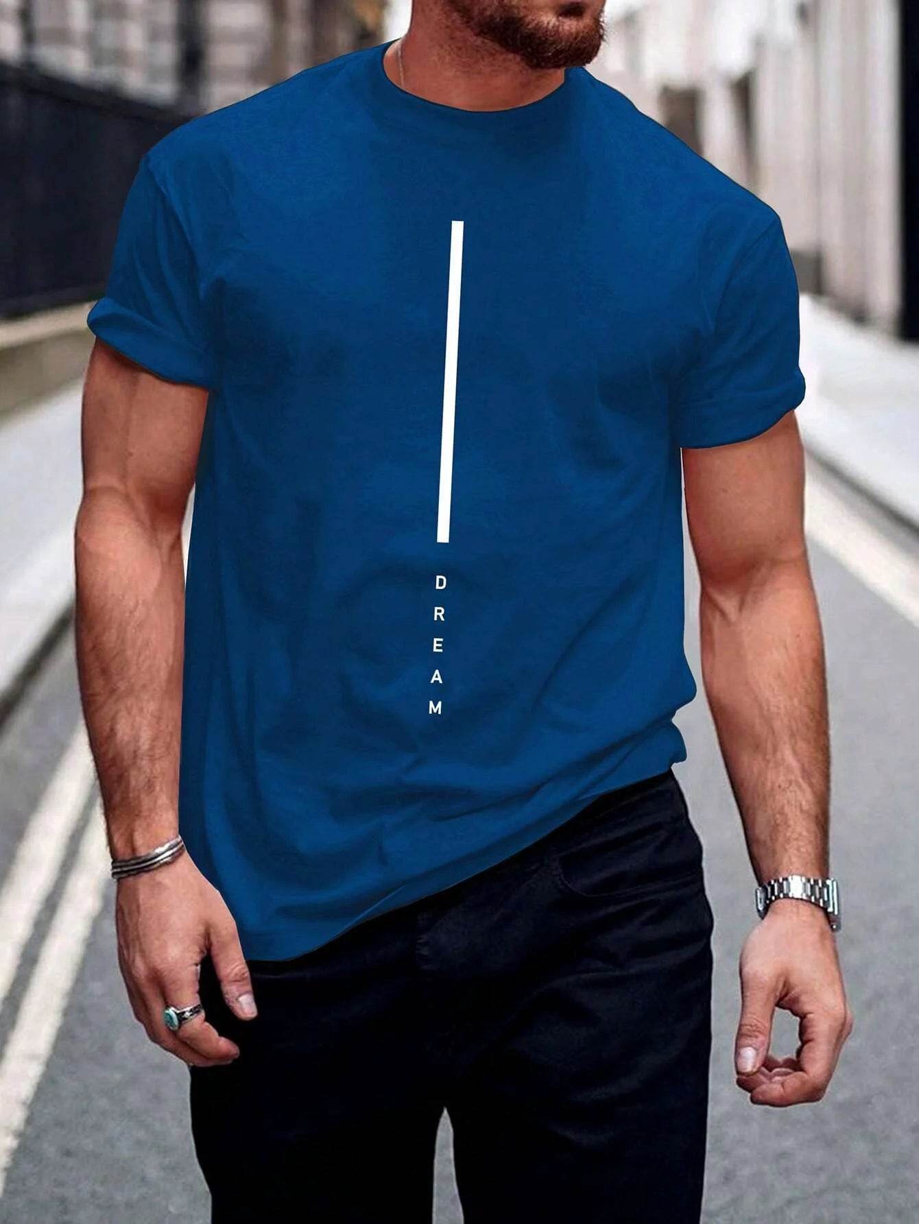 GUILAN Men's 100% Cotton Slim Fit T-Shirt - Breathable Round Neck Style - Buy Center US