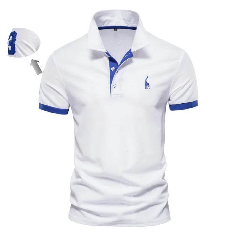 AIOPESON Men's Slim Fit Polo Shirt - Casual Solid Color for Summer - Buy Center US