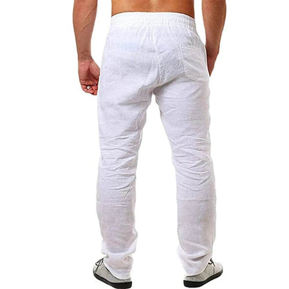 King Billion Men's Cotton Linen Trousers - Breathable Casual Fit S-3XL - Buy Center US