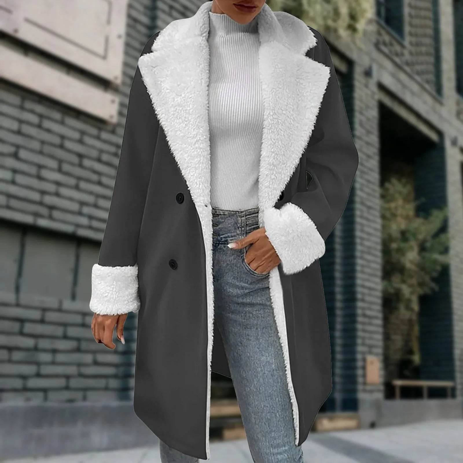 Women's Retro Suede Leather Jacket – Autumn Winter Windbreaker Style - Buy Center US
