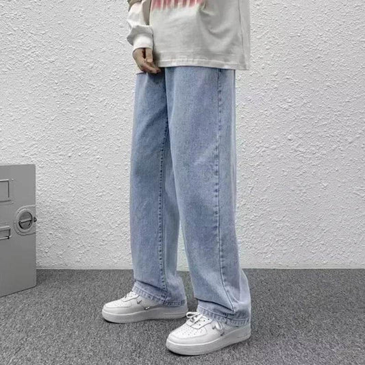 2025 Men’s Baggy Casual Jeans - High Street Straight Leg Denim - Buy Center US