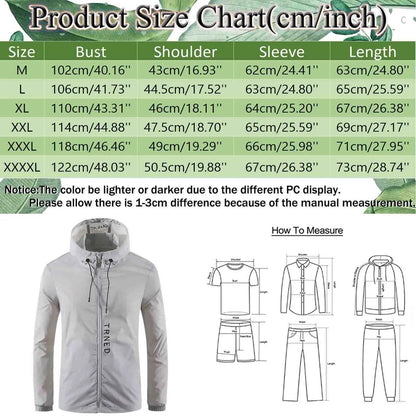 Men's Casual Lightweight Jacket - Spring Fall Hooded Zipper Outwear - Buy Center US