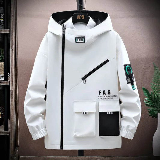 Men's Zipper Hooded Jacket - Casual Spring & Autumn Pullover Coat - Buy Center US