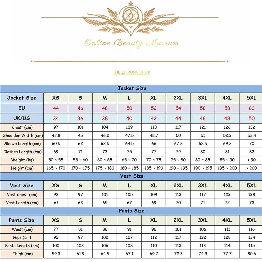 Men's 3-Piece Wedding Suit - Elegant Single-Breasted Jacket & Trousers - Buy Center US