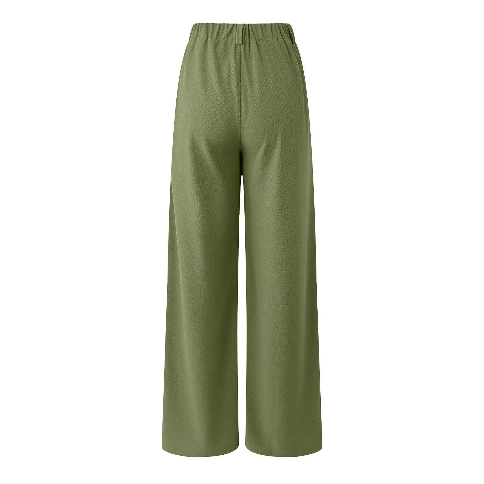 ZOMAXIUJEE Women's Solid Color Palazzo Pants - Casual & Comfortable - Buy Center US