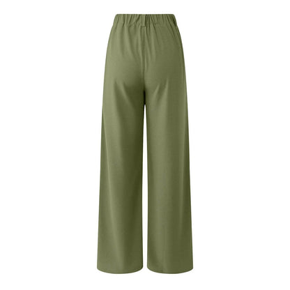 ZOMAXIUJEE Women's Solid Color Palazzo Pants - Casual & Comfortable - Buy Center US
