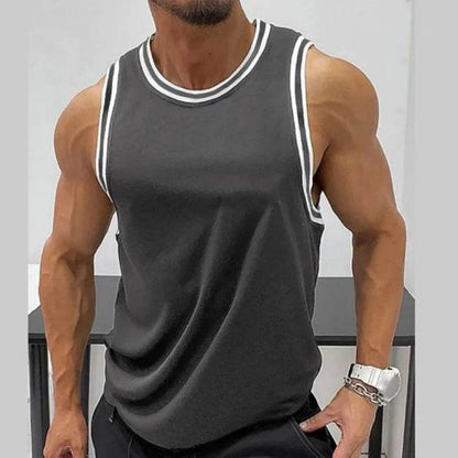 3D Printed Colorful Stripes Tank Top - Casual Fashion for Men - Buy Center US