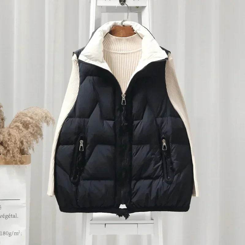 2024 Women's Sleeveless Down Vest - Ultra Light, Waterproof Winter Wear - Buy Center US