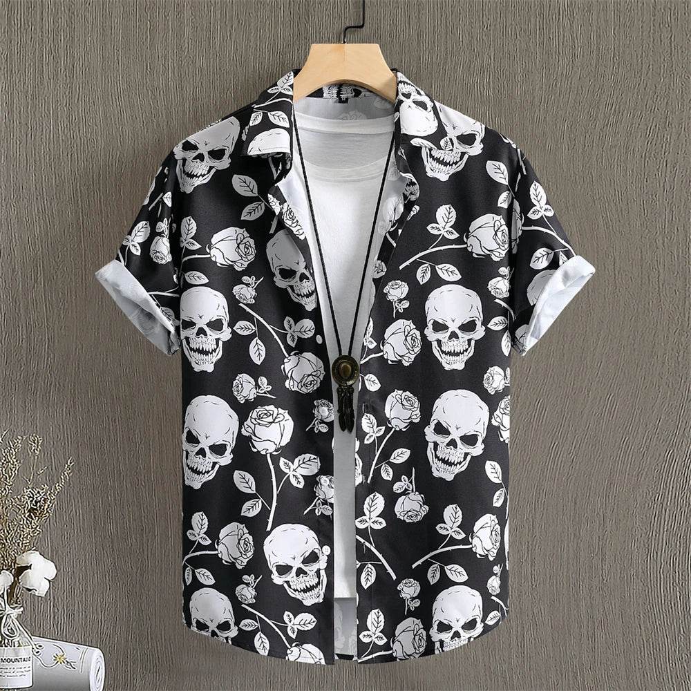 Casual Men's Hawaiian Shirts - 3D Patchwork Printing for Spring/Summer - Buy Center US