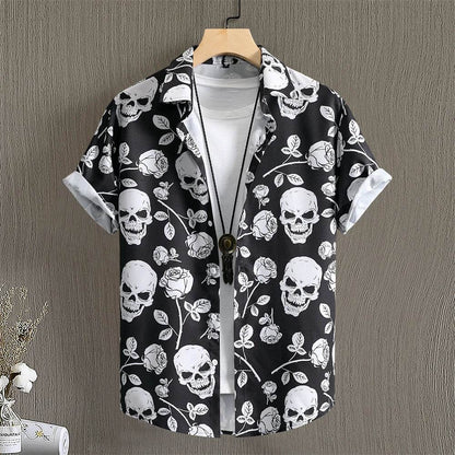 Casual Men's Hawaiian Shirts - 3D Patchwork Printing for Spring/Summer - Buy Center US