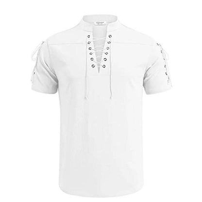 GYM STEEZE Summer Men's V-Neck Shirt - Breathable Casual Short Sleeve - Buy Center US