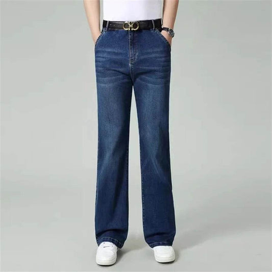 Men's High Quality Summer Straight Leg Jeans - Casual Lightweight Fit - Buy Center US