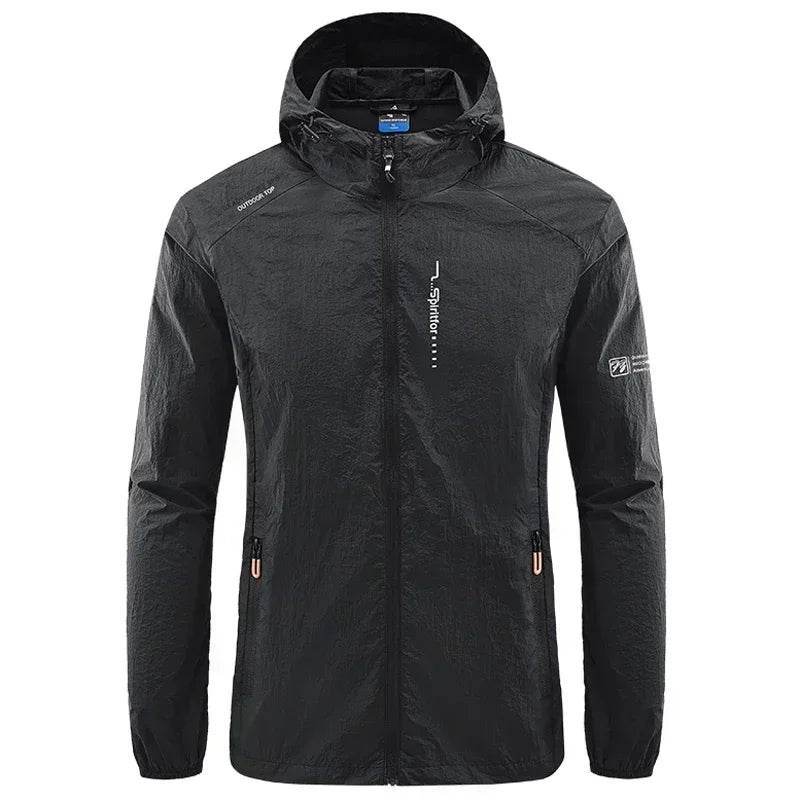 BOOERJUE Men's Thin Quick Dry Jacket - Sun-Protective Hooded Windbreaker - Buy Center US
