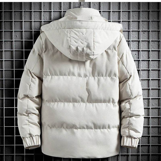 Men's Warm Hooded Parka Jacket - Waterproof, Casual Winter Outerwear - Buy Center US