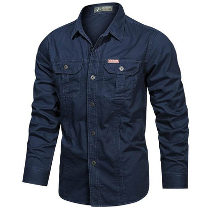 Men's Long Sleeve Casual Cotton Overshirt - Quality Spring Shirts 5XL - Buy Center US