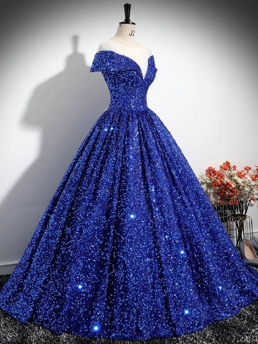 GUXQD Customized Ball Gown Quinceanera Dress - Sequins & V-Neck - Buy Center US