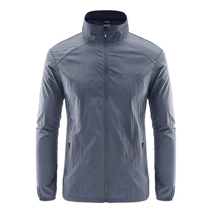 MuLS Men's Summer Windbreaker Jacket - Ultralight Casual Fishing Coat - Buy Center US