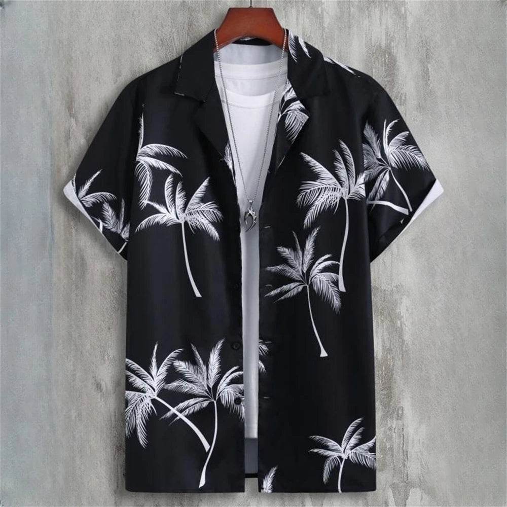 Casual Men's Hawaiian Shirts - 3D Patchwork Printing for Spring/Summer - Buy Center US