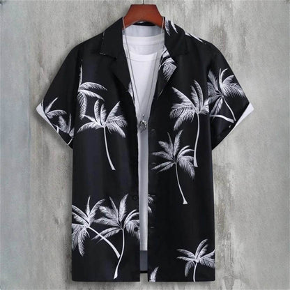 Casual Men's Hawaiian Shirts - 3D Patchwork Printing for Spring/Summer - Buy Center US