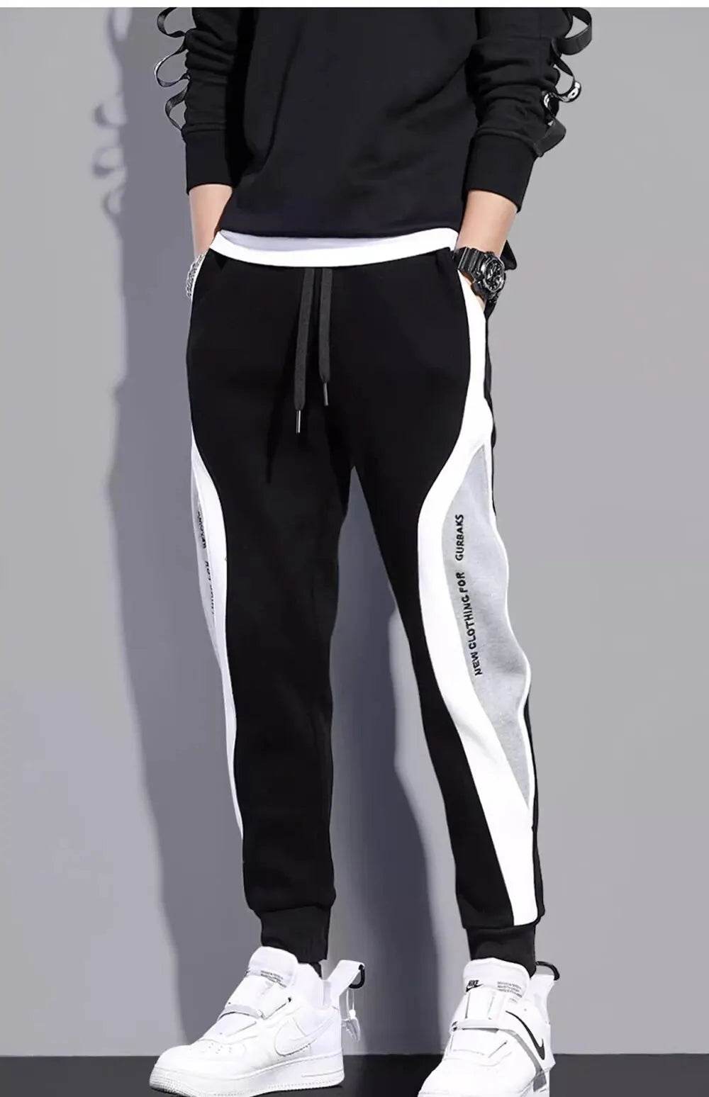 2024 Men's Wide Loose Casual Pants - Breathable Patchwork Sports Trousers - Buy Center US