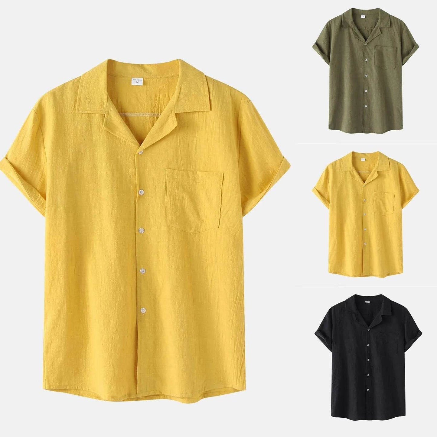 WHooHoo Men's Casual Shirt - Plus Size Breathable Cotton Linen Top - Buy Center US