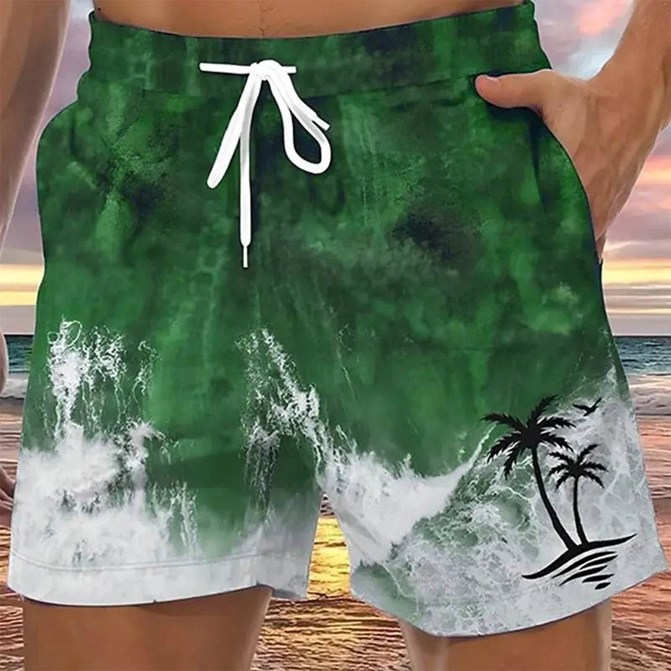 Colorful Summer Hawaiian Beach Shorts - Casual Surfing Trunks for All - Buy Center US