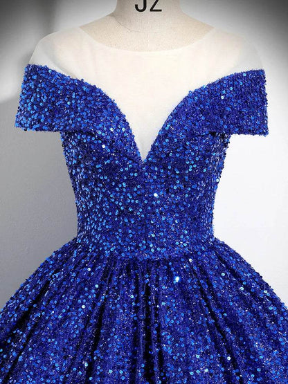 GUXQD Customized Ball Gown Quinceanera Dress - Sequins & V-Neck - Buy Center US